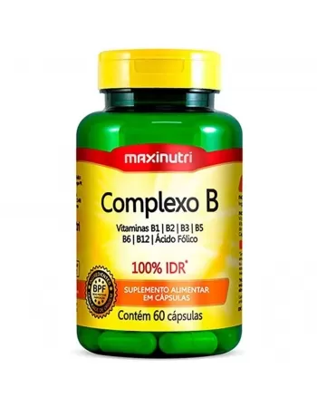 COMPLEXO B 100% IDR - 60CAPS MAXINUTRI
